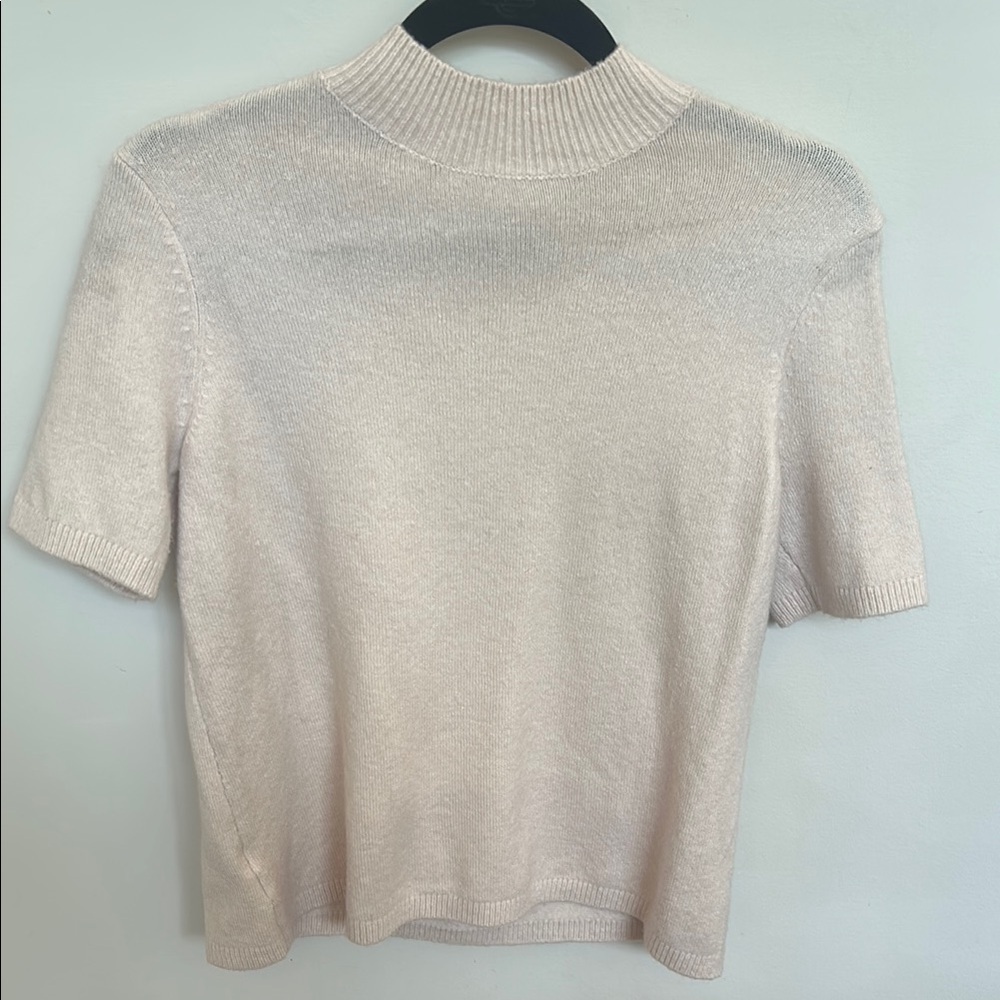 LOFT Blush Short Sleeve Sweater Top